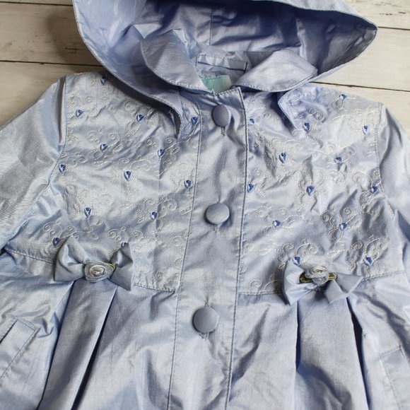 Rothschild Vintage Girls Dress Jacket Size 2T Periwinkle Blue Embroidered - Picture 4 of 7
